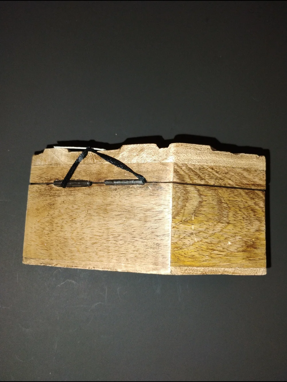 Wooden Coffin Two Wick Candle NWT